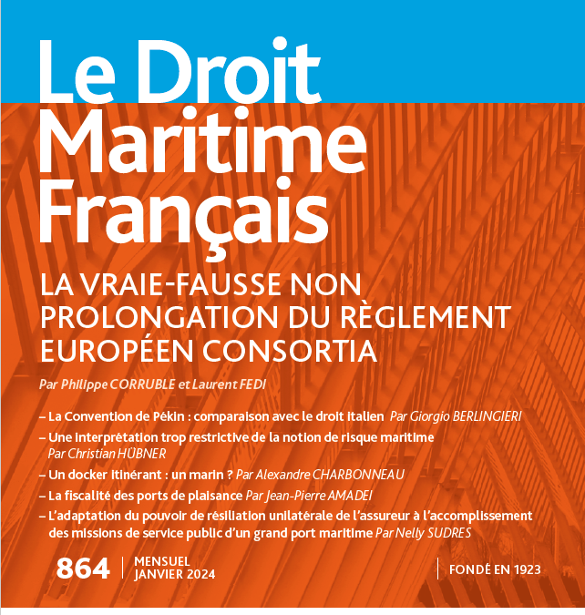 La vrai-fausse non prolongation du règlement européen Consortia par Philippe Corruble pour le DMF