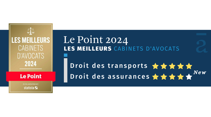 Palmarès Le Point 2024 – Stream parmi les meilleurs cabinets d’avocats en France en « transports » et « assurances»